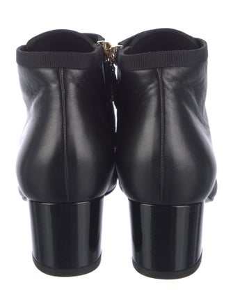 Chanel 2017 Interlocking CC Logo Lace-Up Boots