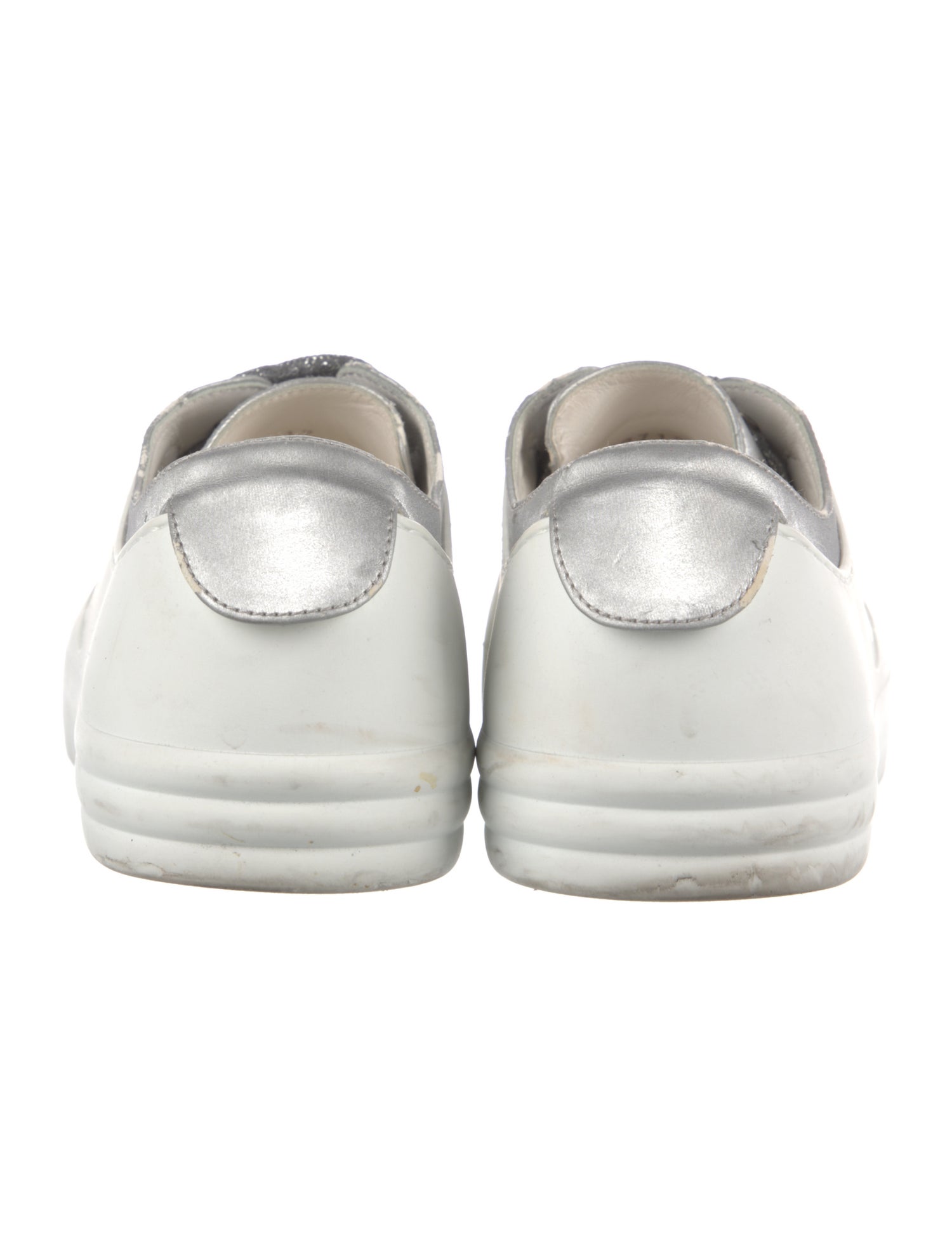 Chanel Interlocking CC Logo Leather Sneakers