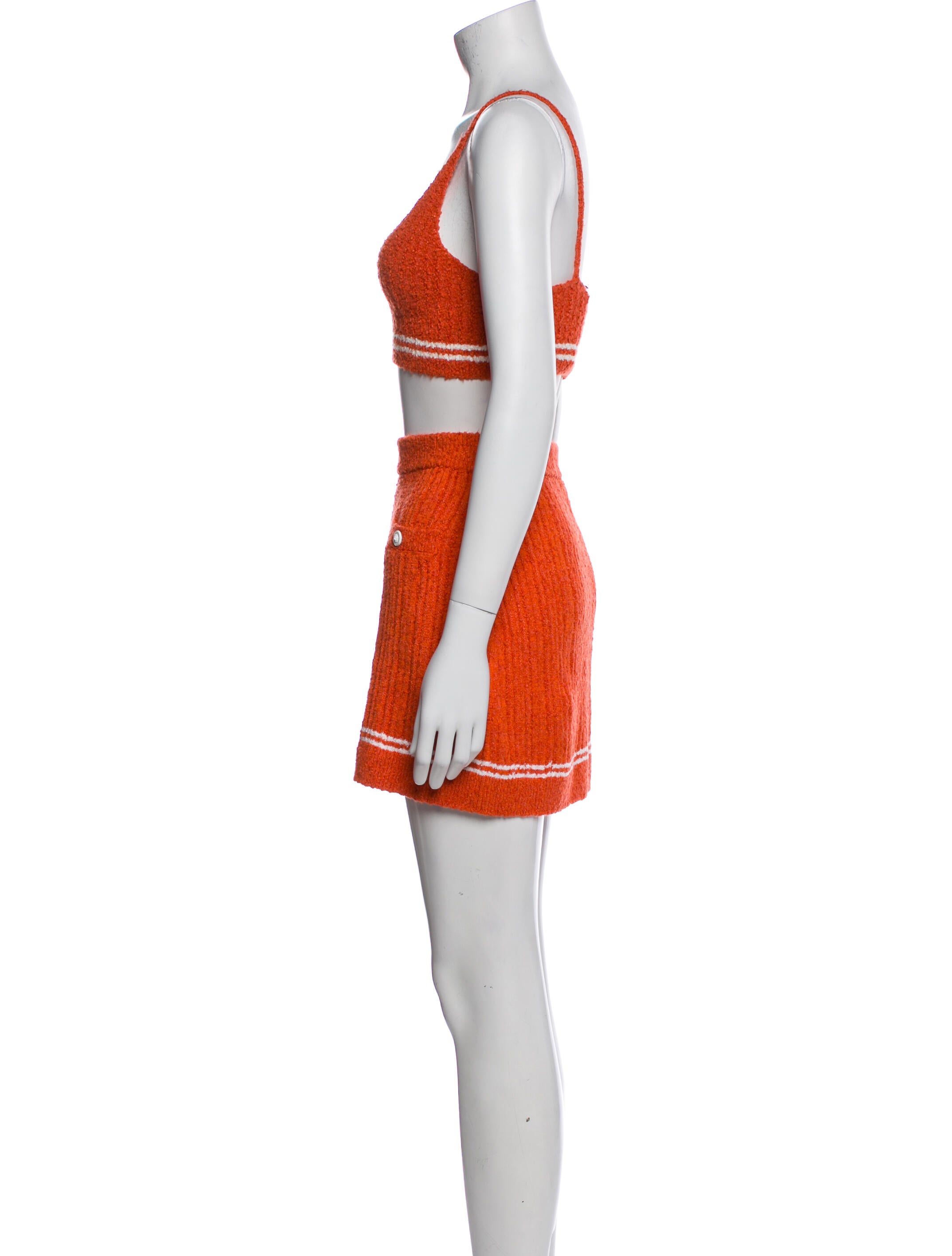 Chanel 2022 Striped Skirt Set w/ Tags