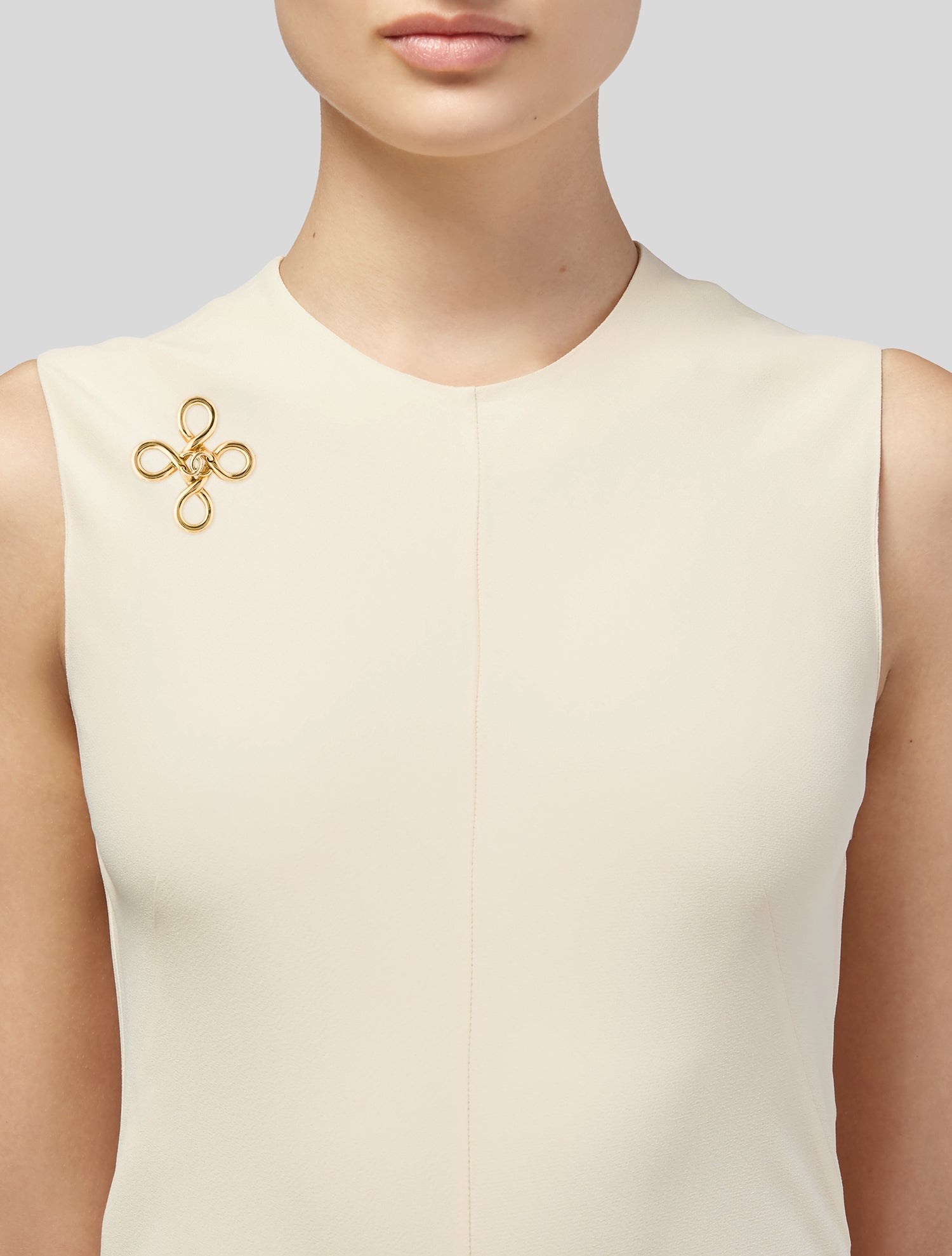 Chanel Vintage CC Infinity Brooch