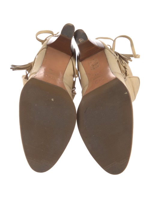 Chanel Interlocking CC Logo Suede Boots