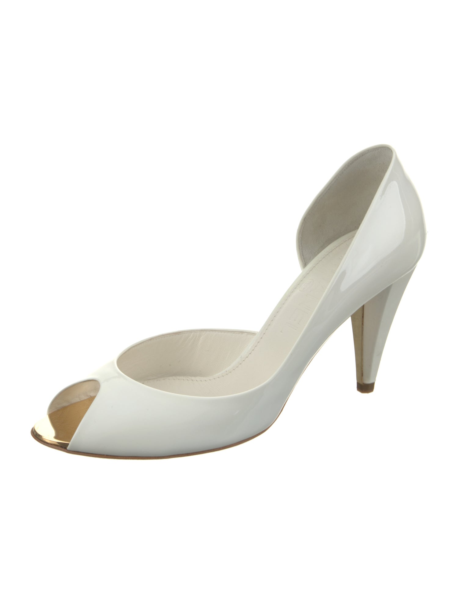 Chanel 2007 Interlocking CC Logo D'Orsay Pumps