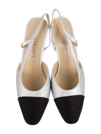 Chanel 2016 Interlocking CC Logo Slingback Pumps w/ Tags