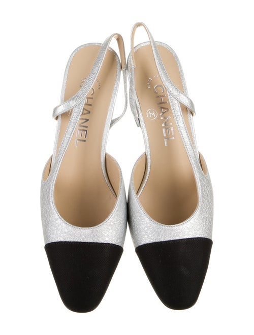 Chanel 2016 Interlocking CC Logo Slingback Pumps w/ Tags