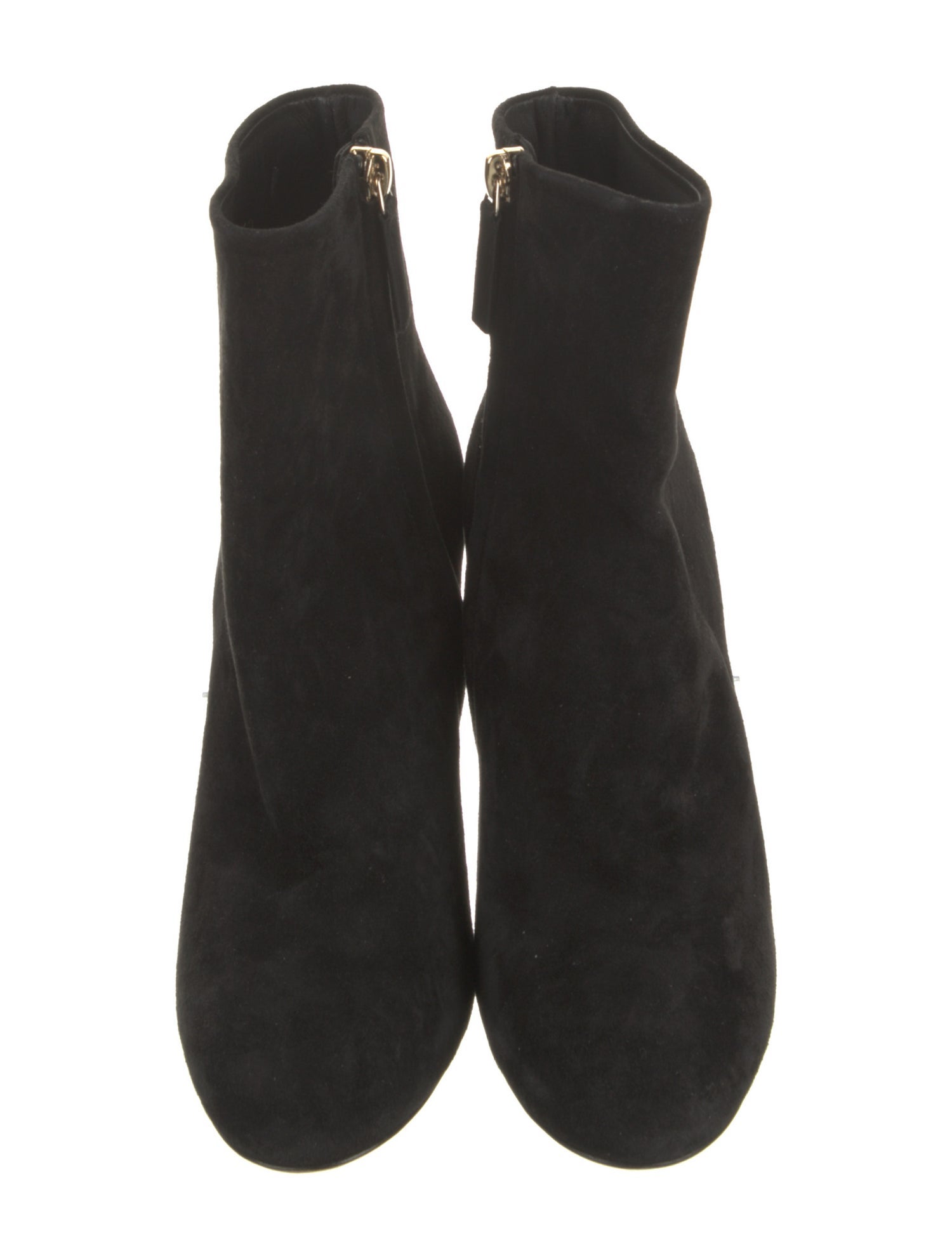 Chanel Interlocking CC Logo Suede Boots