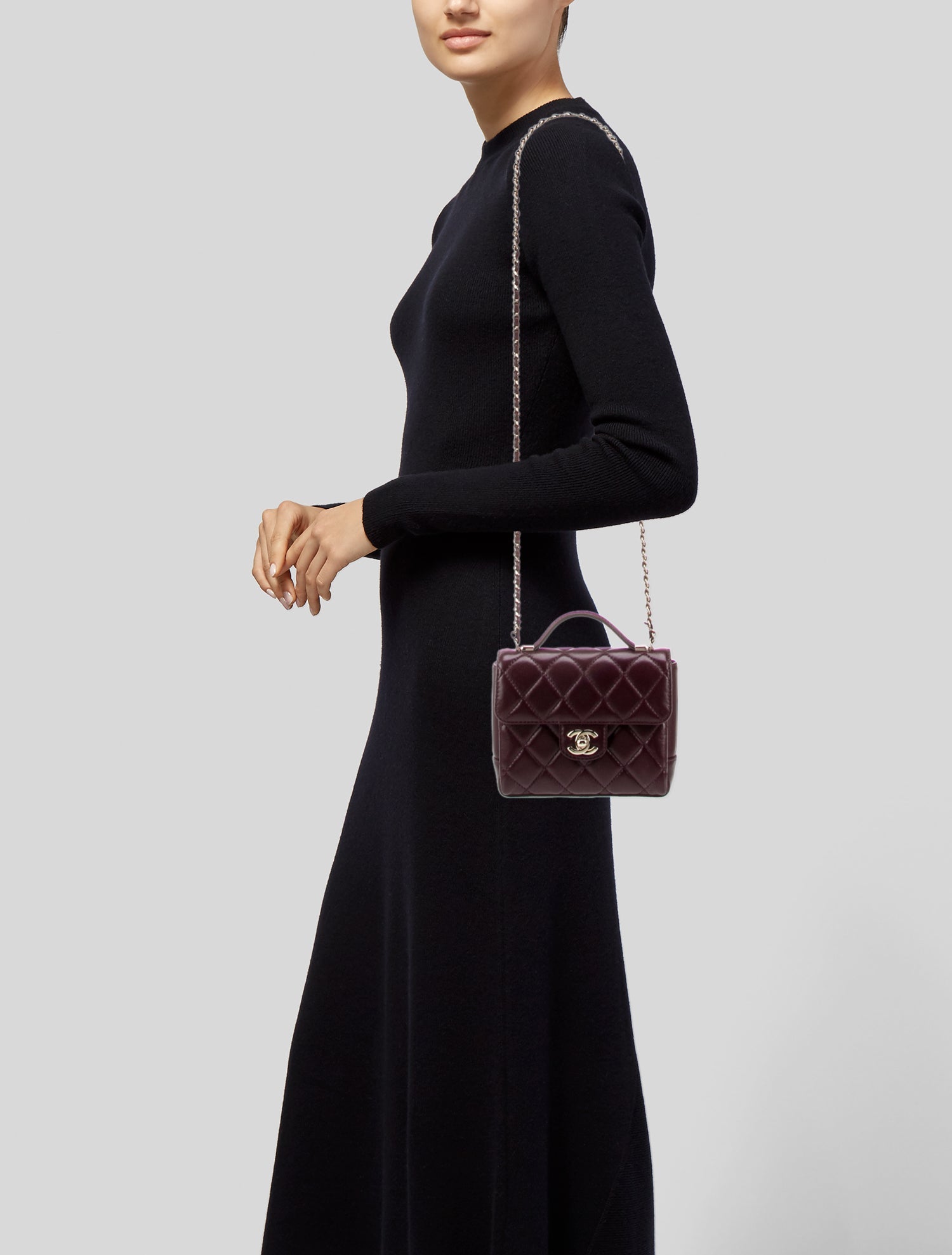 Chanel Quilted Mini Top Handle Bag