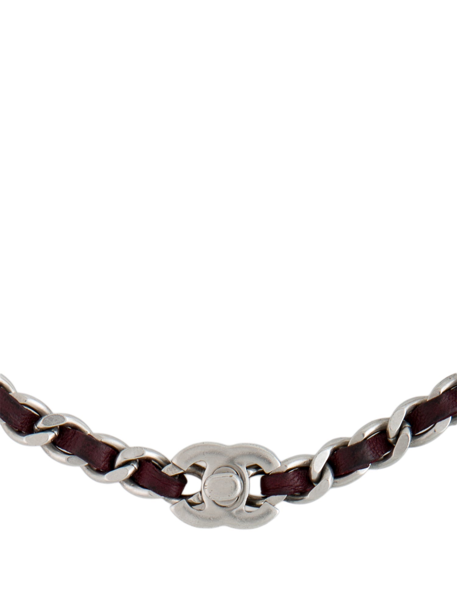 Chanel Leather CC Turnlock Choker