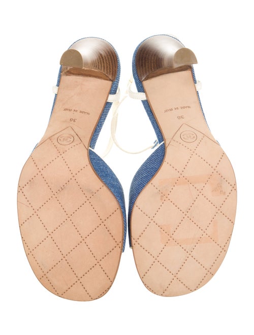 Chanel 2003 Interlocking CC Logo Sandals