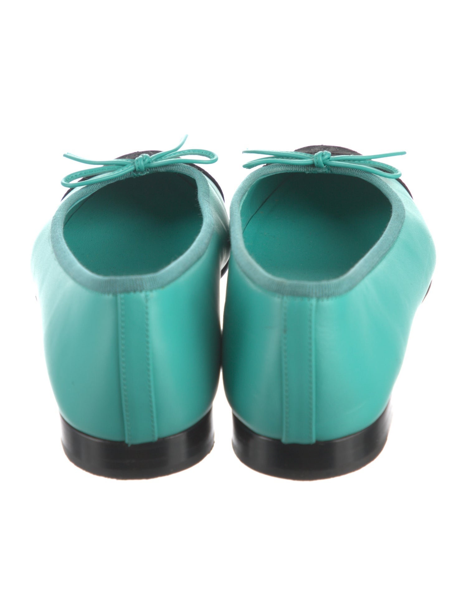 Chanel Interlocking CC Logo Lambskin Flats