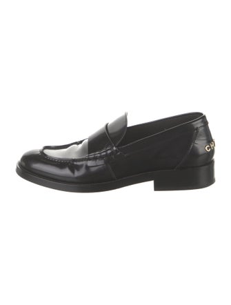 Chanel Interlocking CC Logo Calfskin Loafers