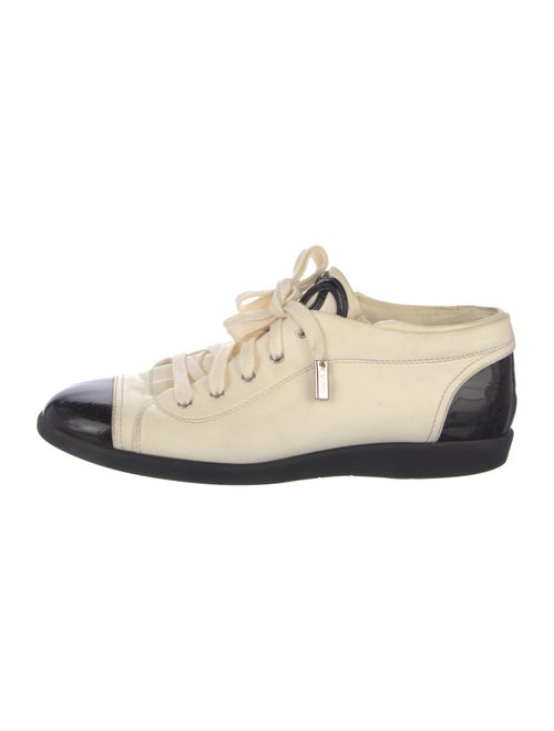 Chanel Interlocking CC Logo Lambskin Sneakers