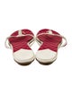 Chanel Interlocking CC Logo Grosgrain Trim Flip Flops