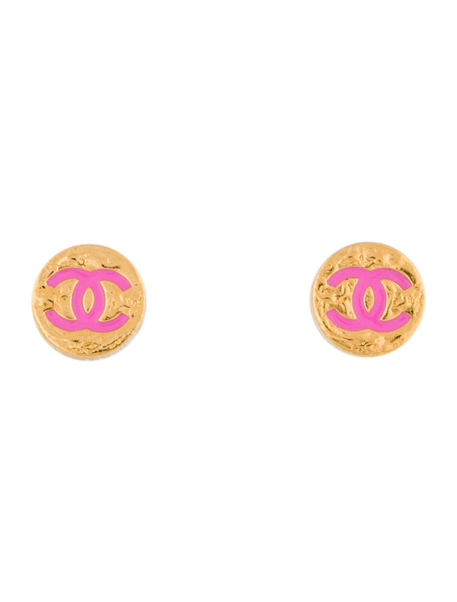 Chanel 2024 Resin CC Stud Earrings