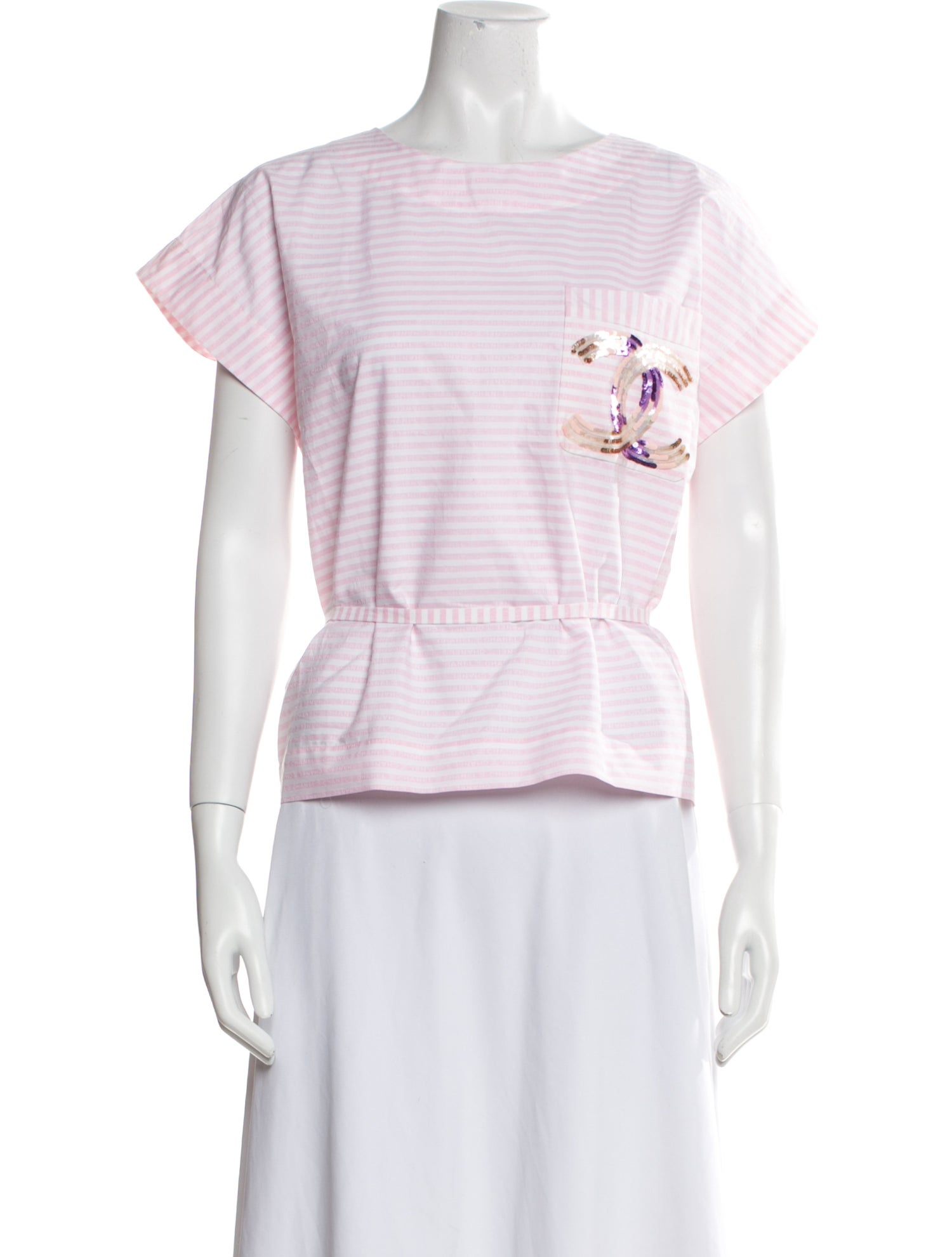 Chanel 2024 Striped T-Shirt