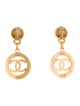 Chanel Vintage CC Drop Clip-On Earrings