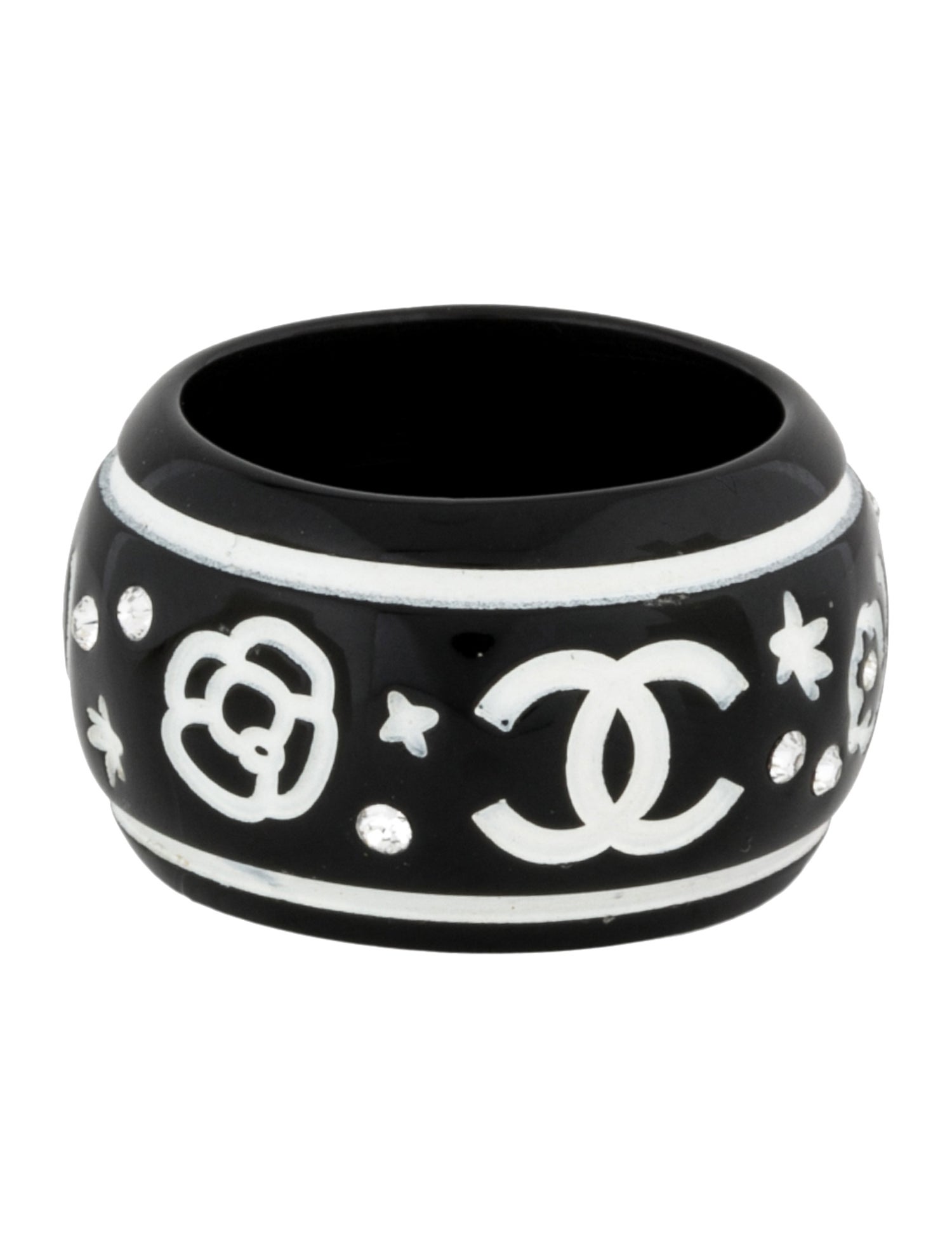 Chanel Strass & Resin CC Band