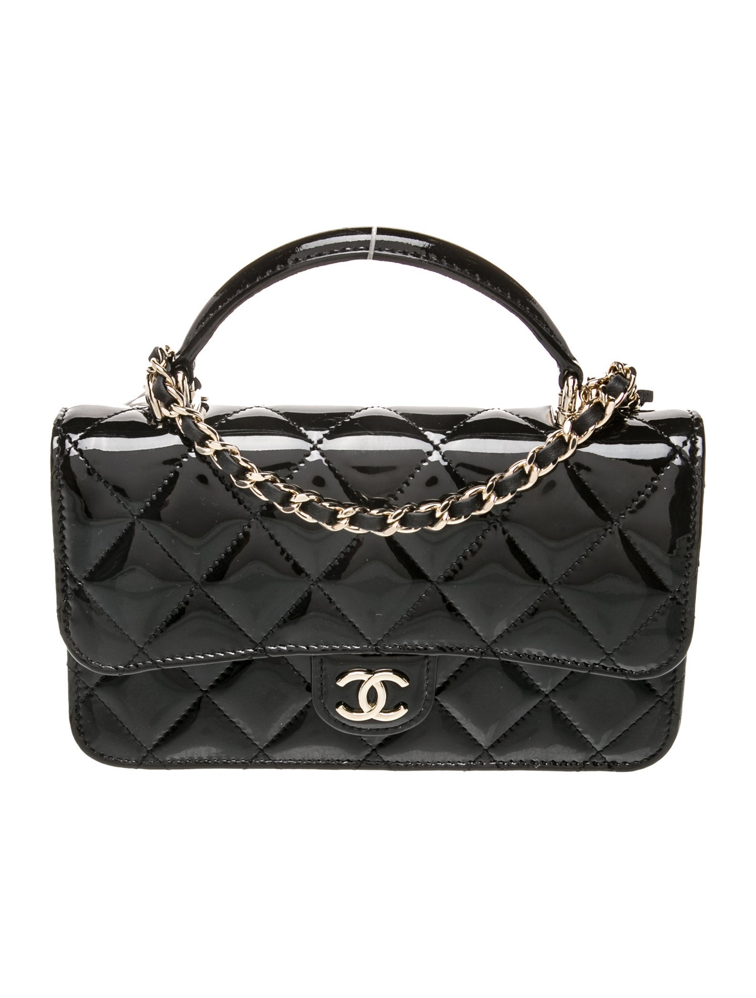 Chanel Top Handle Phone Holder w/ Chain