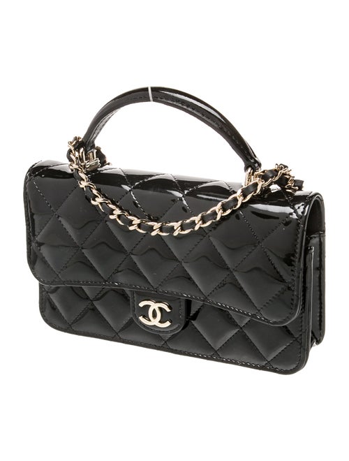 Chanel Top Handle Phone Holder w/ Chain