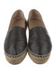 Chanel Interlocking CC Logo Leather Espadrilles