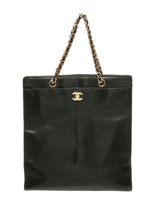Chanel Vintage Caviar CC Tote