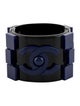 Chanel Resin Boy Brick CC Bangle Bracelet