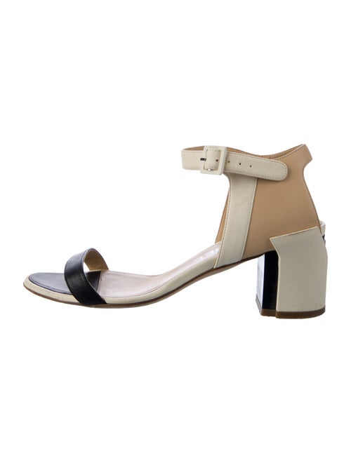 Chanel Interlocking CC Logo Leather Sandals