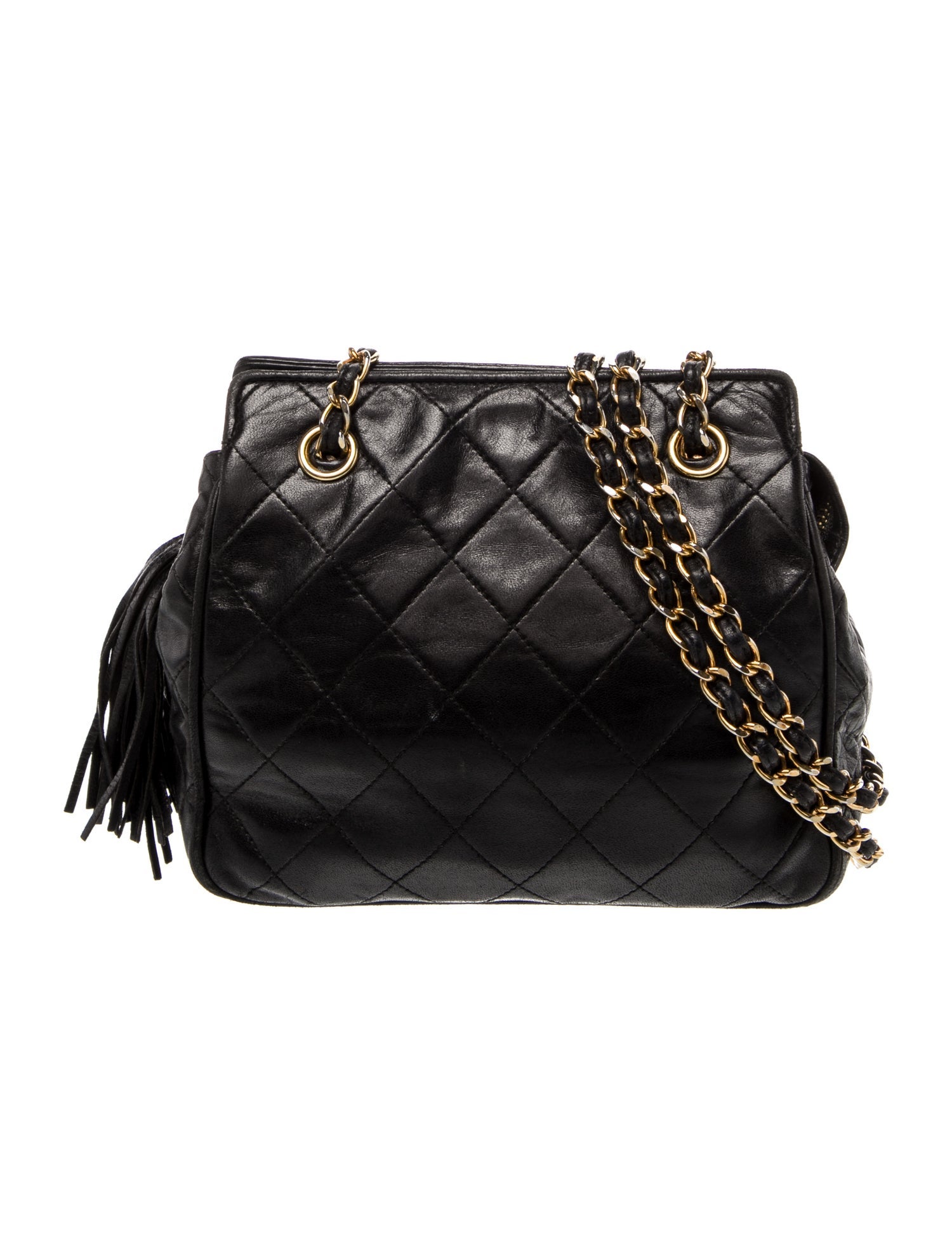 Chanel Small Quilted Tassel Crossbody Bag