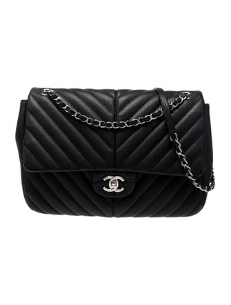 Chanel Large Chevron Puffy Flap Bag