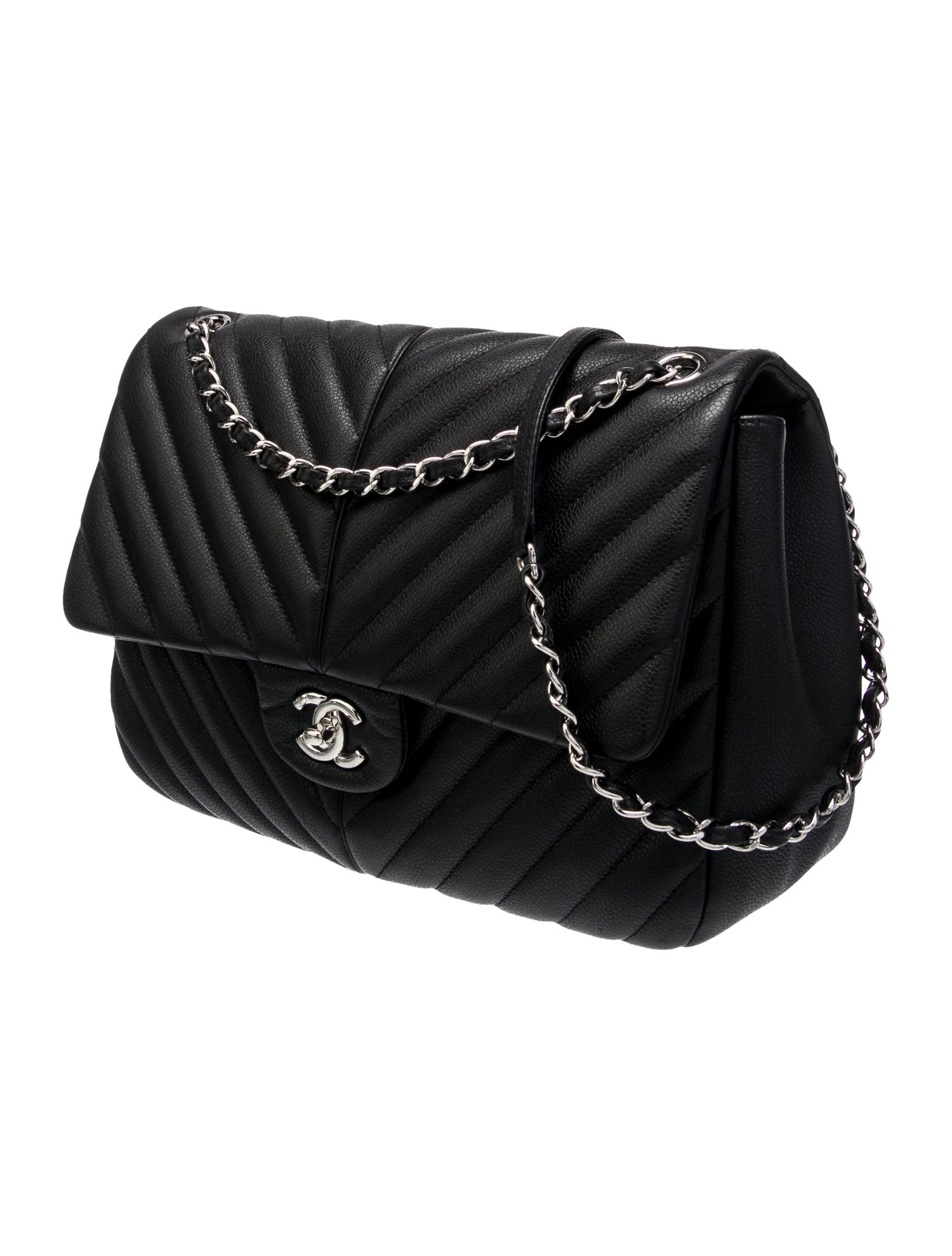 Chanel Large Chevron Puffy Flap Bag