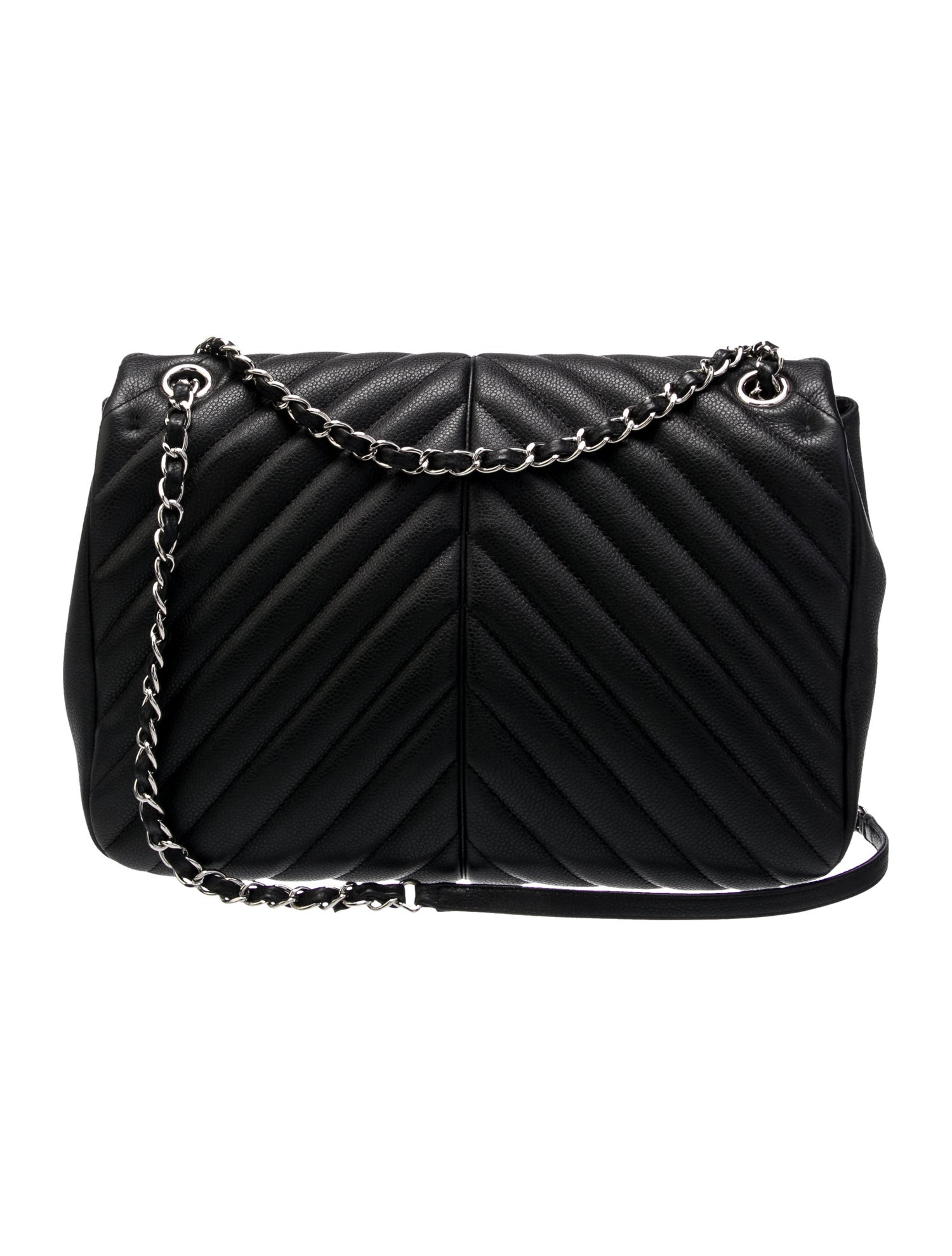 Chanel Large Chevron Puffy Flap Bag