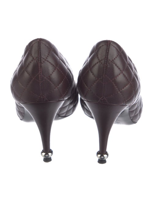 Chanel Interlocking CC Logo Leather Pumps