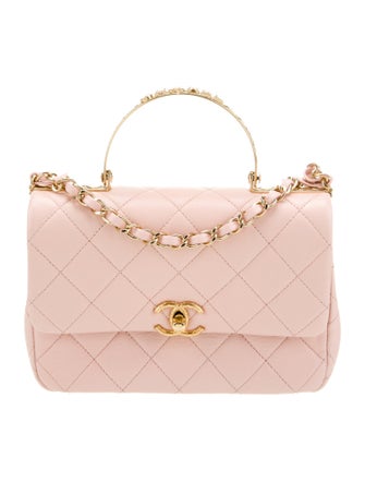Chanel 2024 Quilted Top Handle Flap Bag