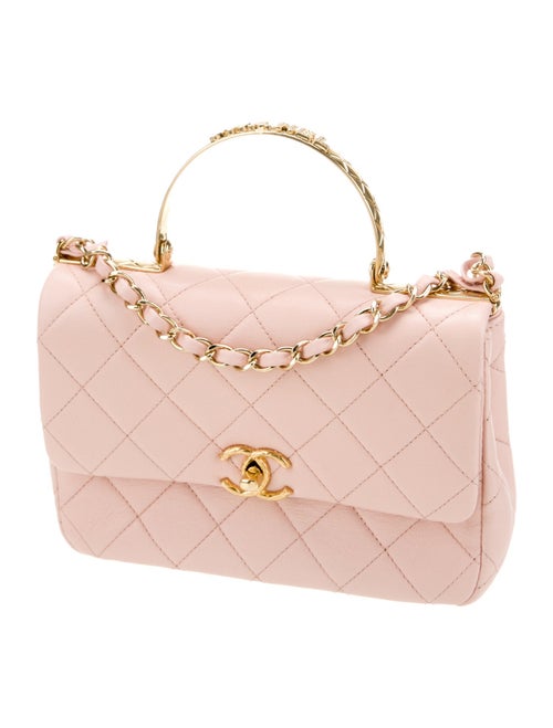 Chanel 2024 Quilted Top Handle Flap Bag
