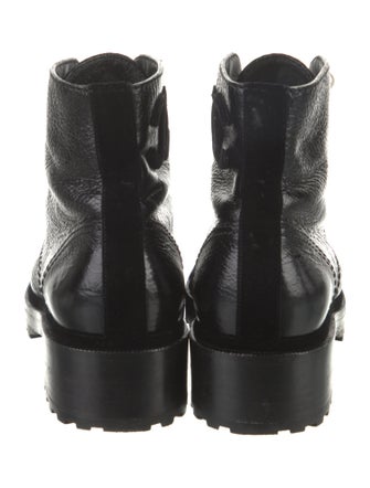 Chanel 2021 Interlocking CC Logo Combat Boots