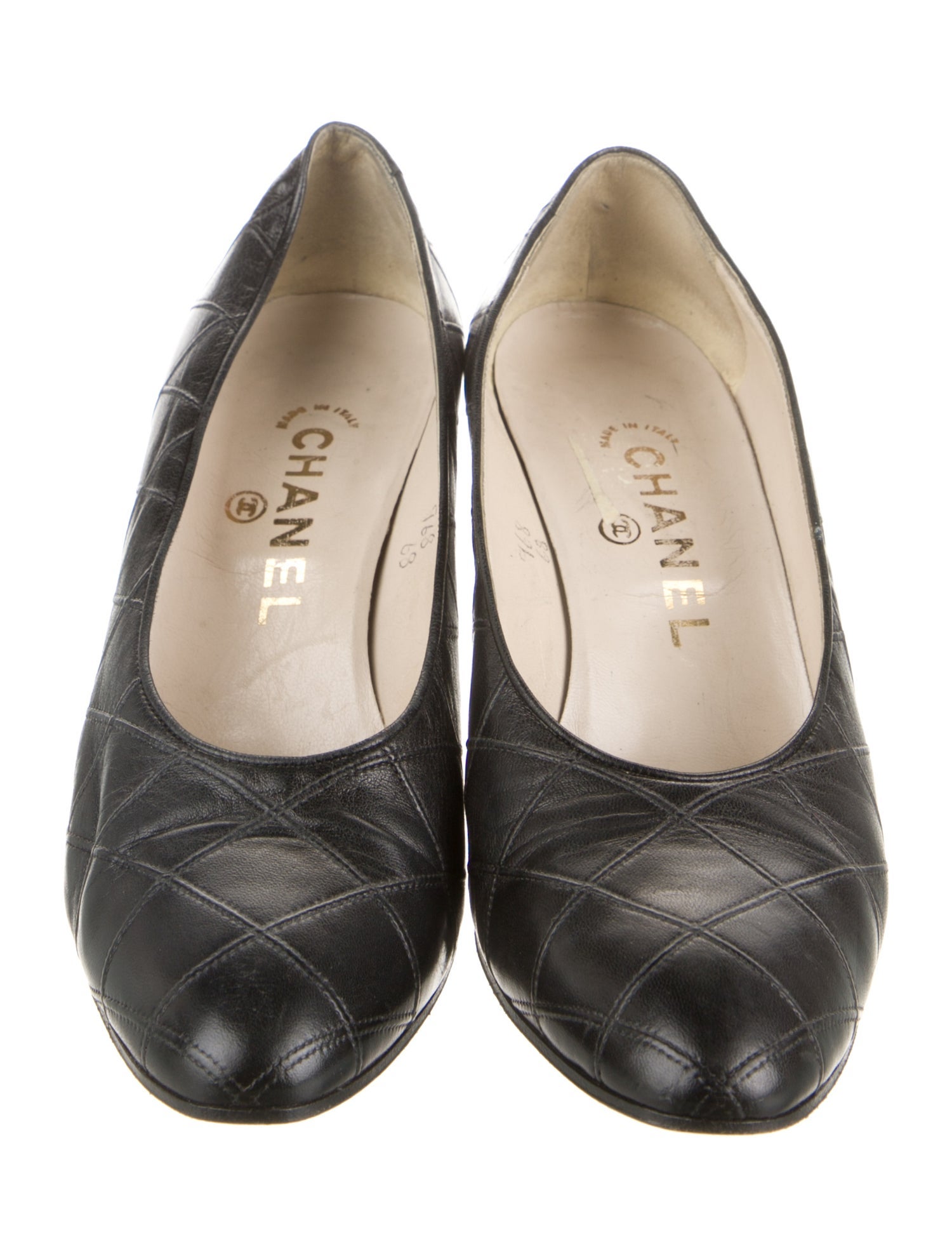 Chanel Vintage Quilted Pattern Pumps