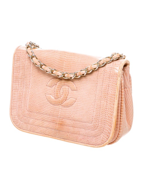 Chanel Vintage Lizard CC Shoulder Bag