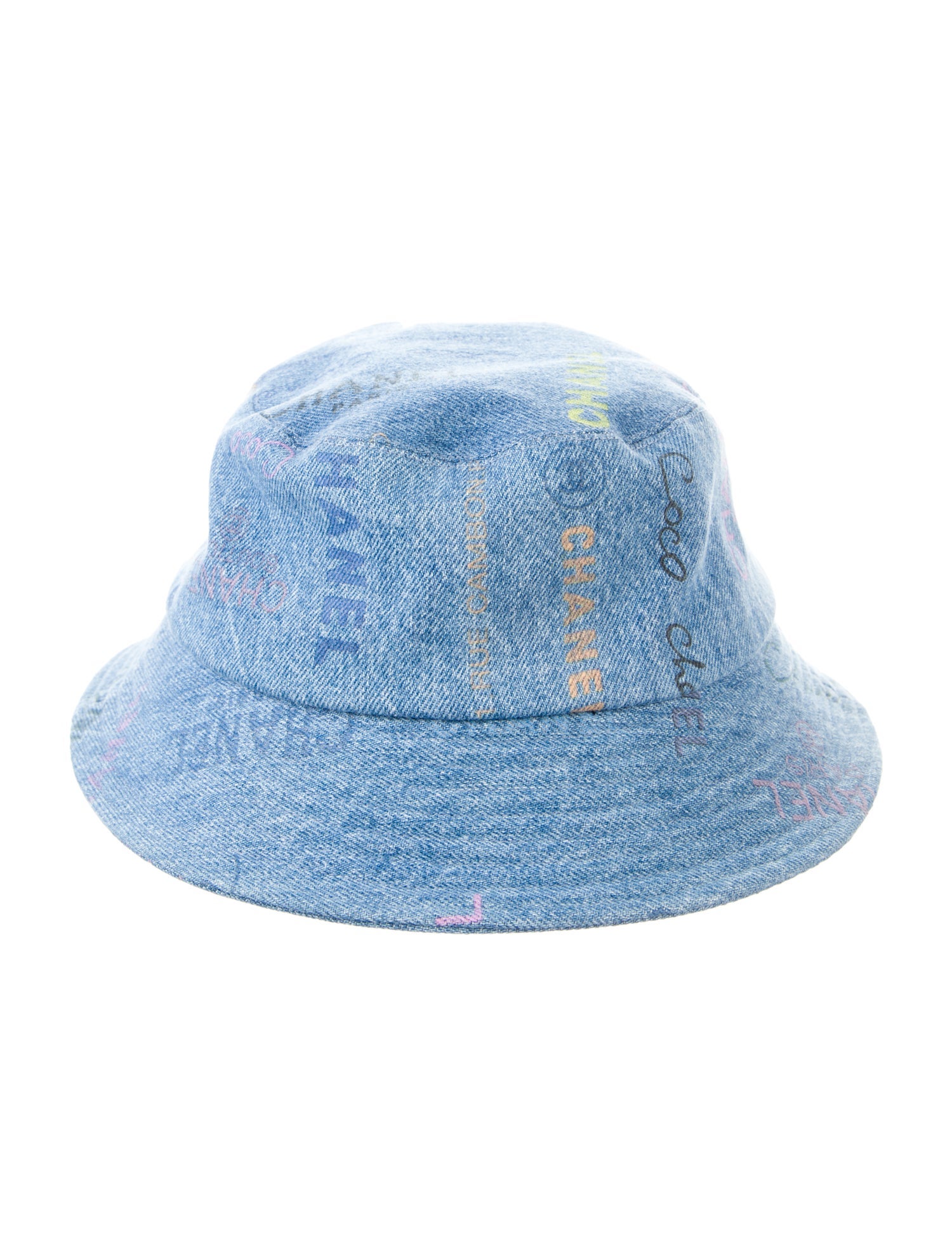 Chanel Denim Logo Bucket Hat