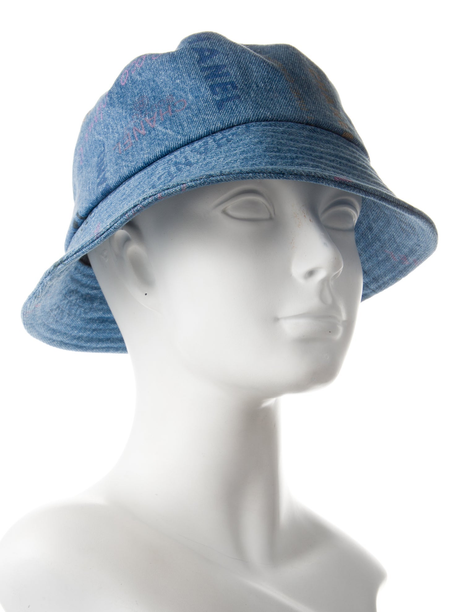 Chanel Denim Logo Bucket Hat