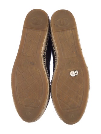 Chanel Interlocking CC Logo Lambskin Espadrilles
