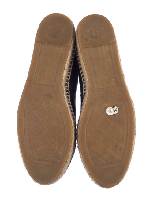 Chanel Interlocking CC Logo Lambskin Espadrilles