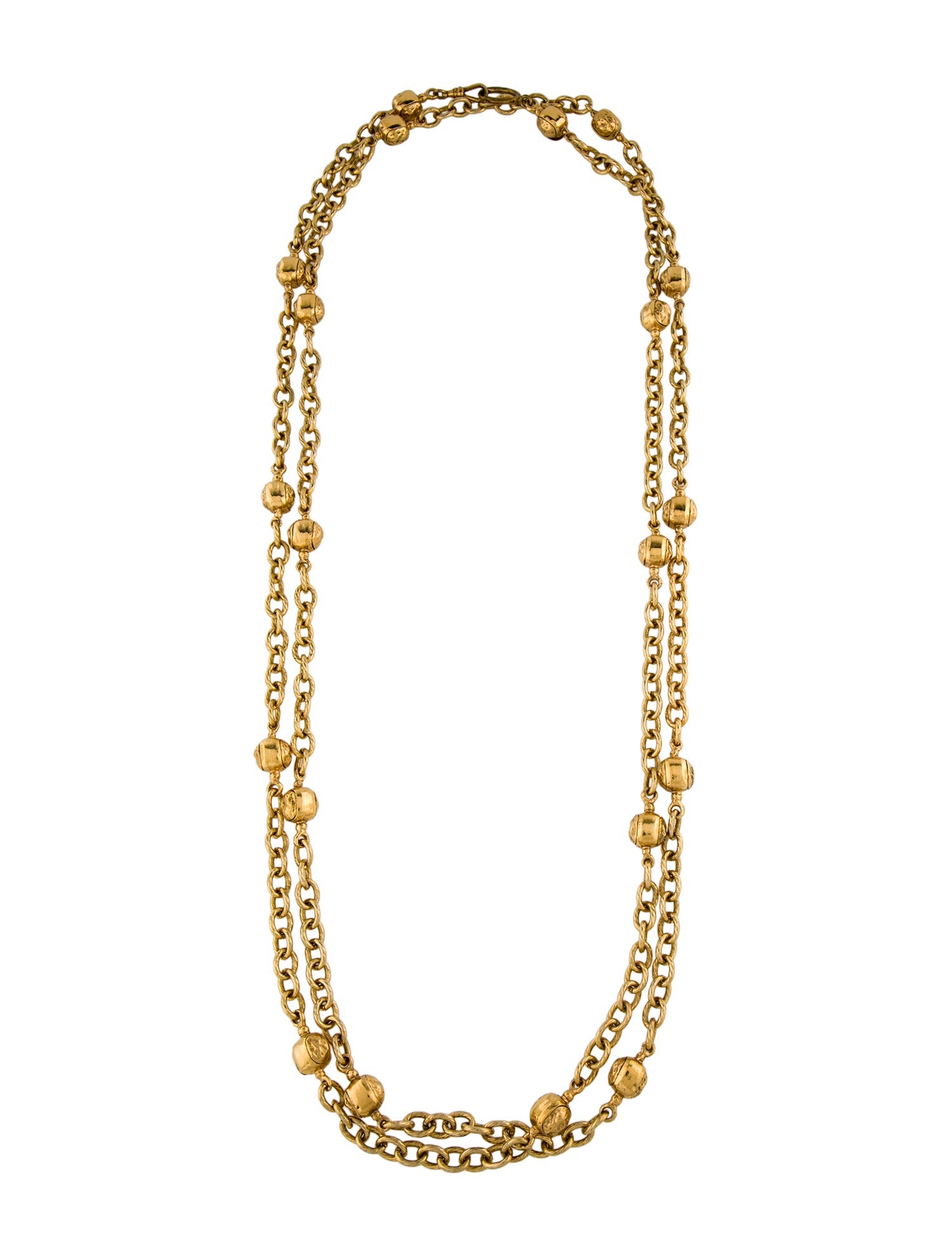 Chanel Vintage Long Station Necklace