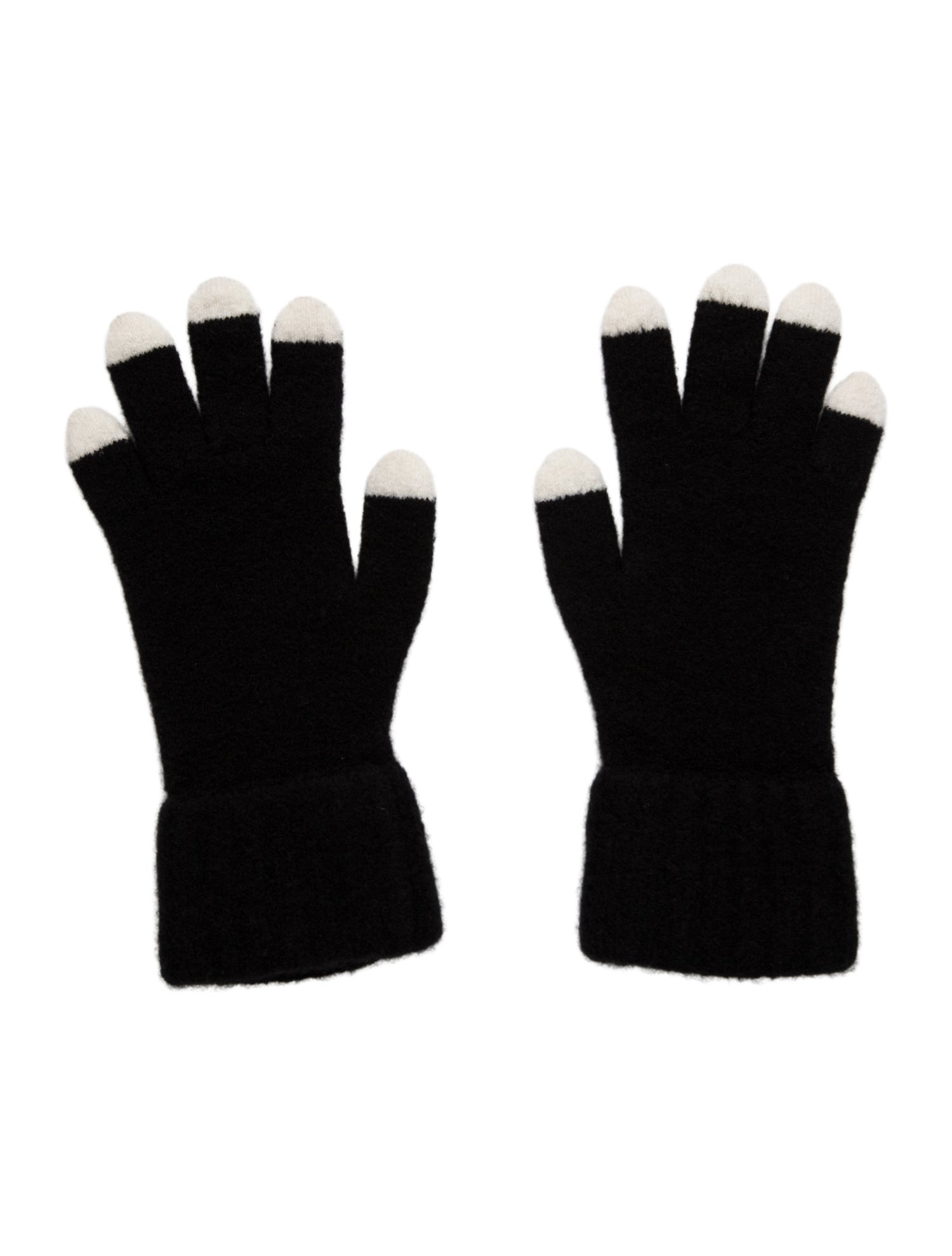 Chanel 2024 Interlocking CC Logo Cashmere Gloves