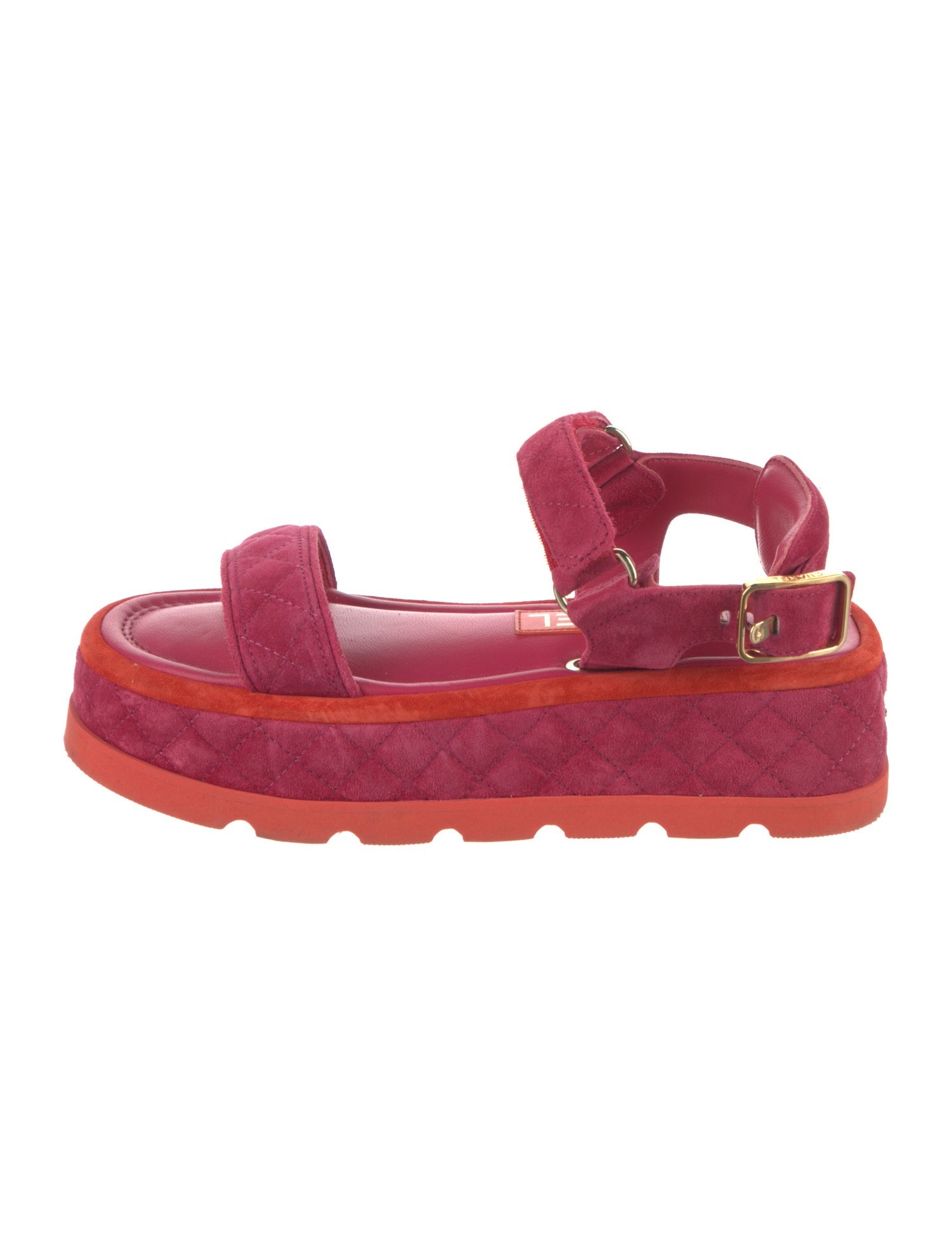 Chanel 2022 Interlocking CC Logo Sandals