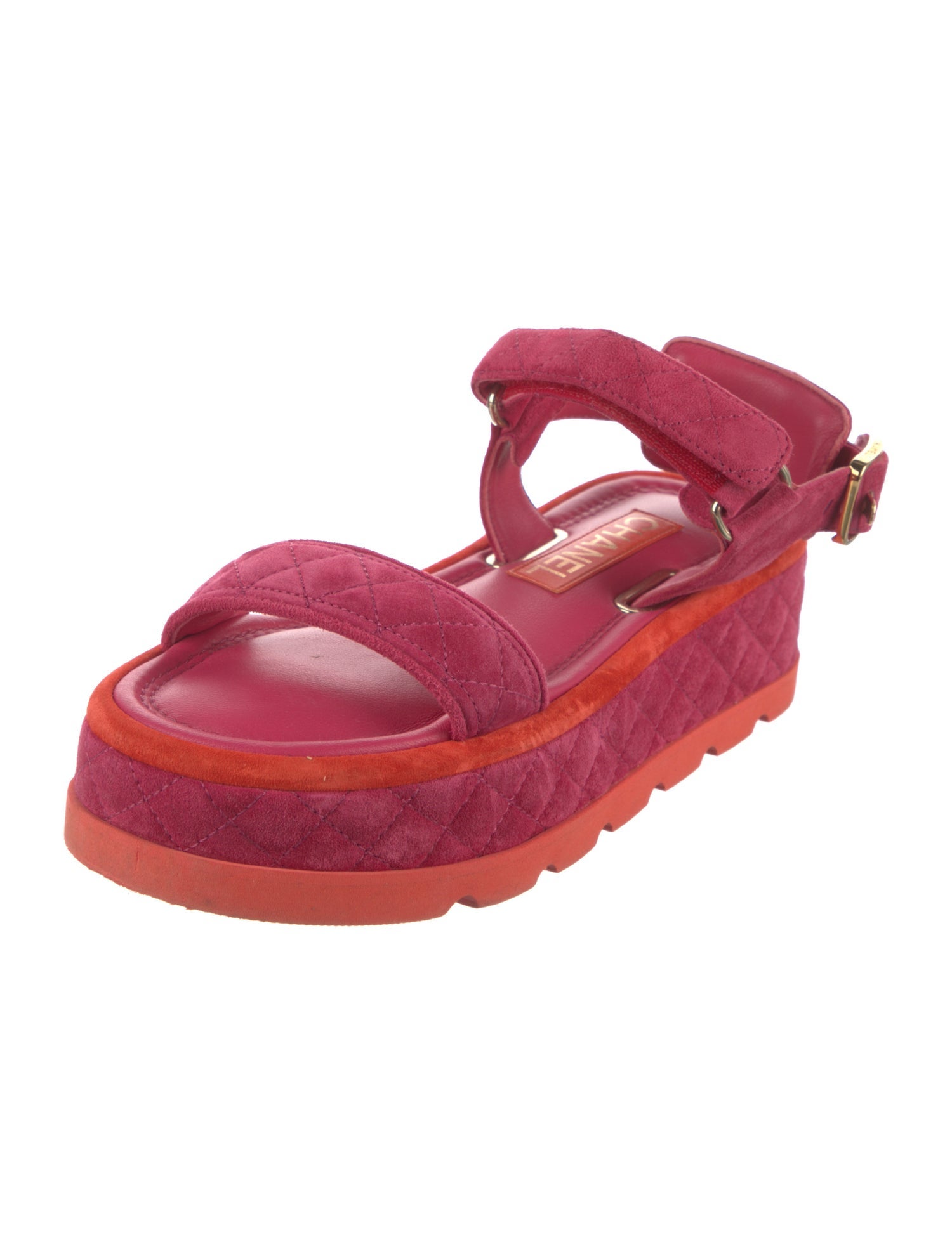 Chanel 2022 Interlocking CC Logo Sandals