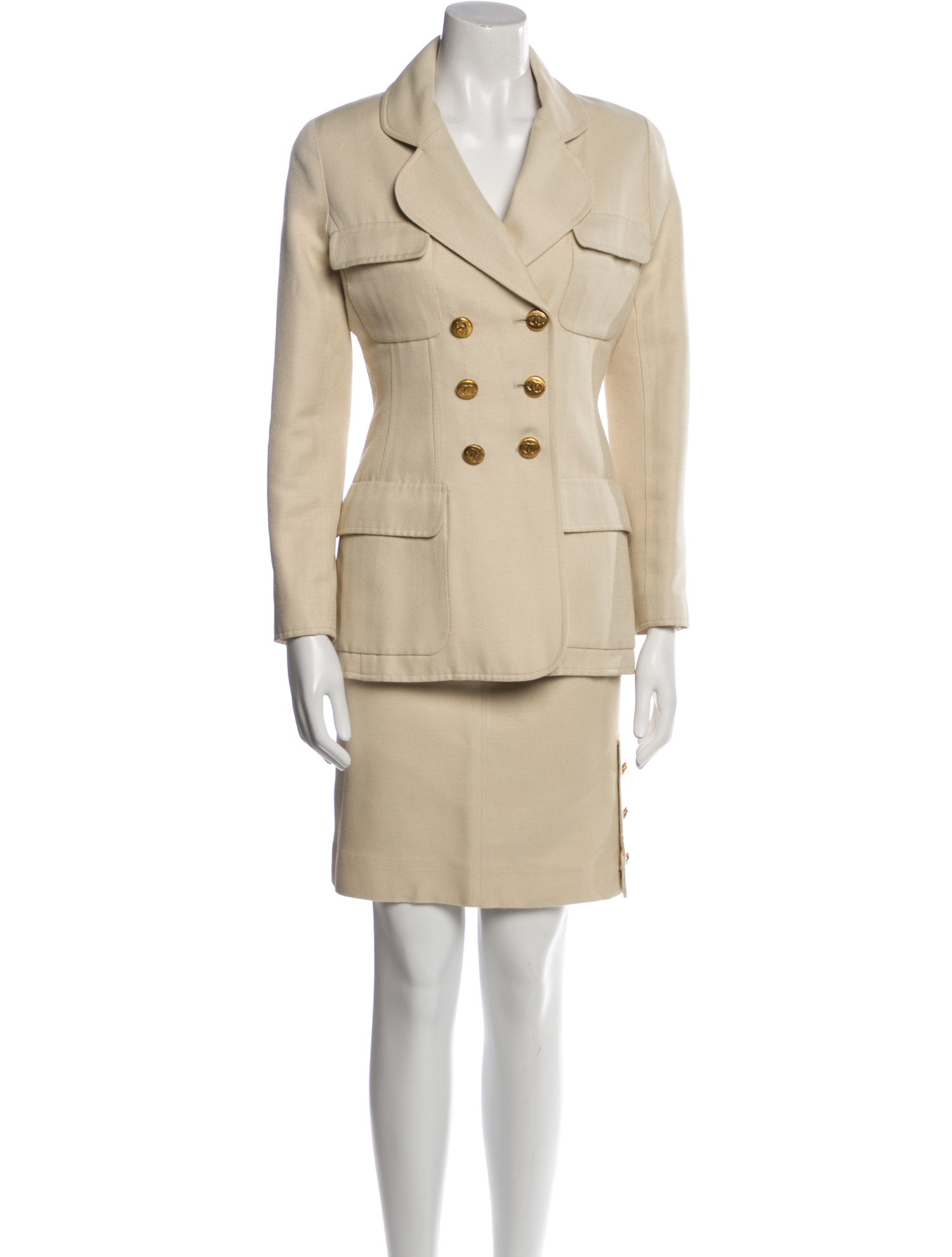 Chanel Vintage Late 1980's - Early 1990's Skirt Set