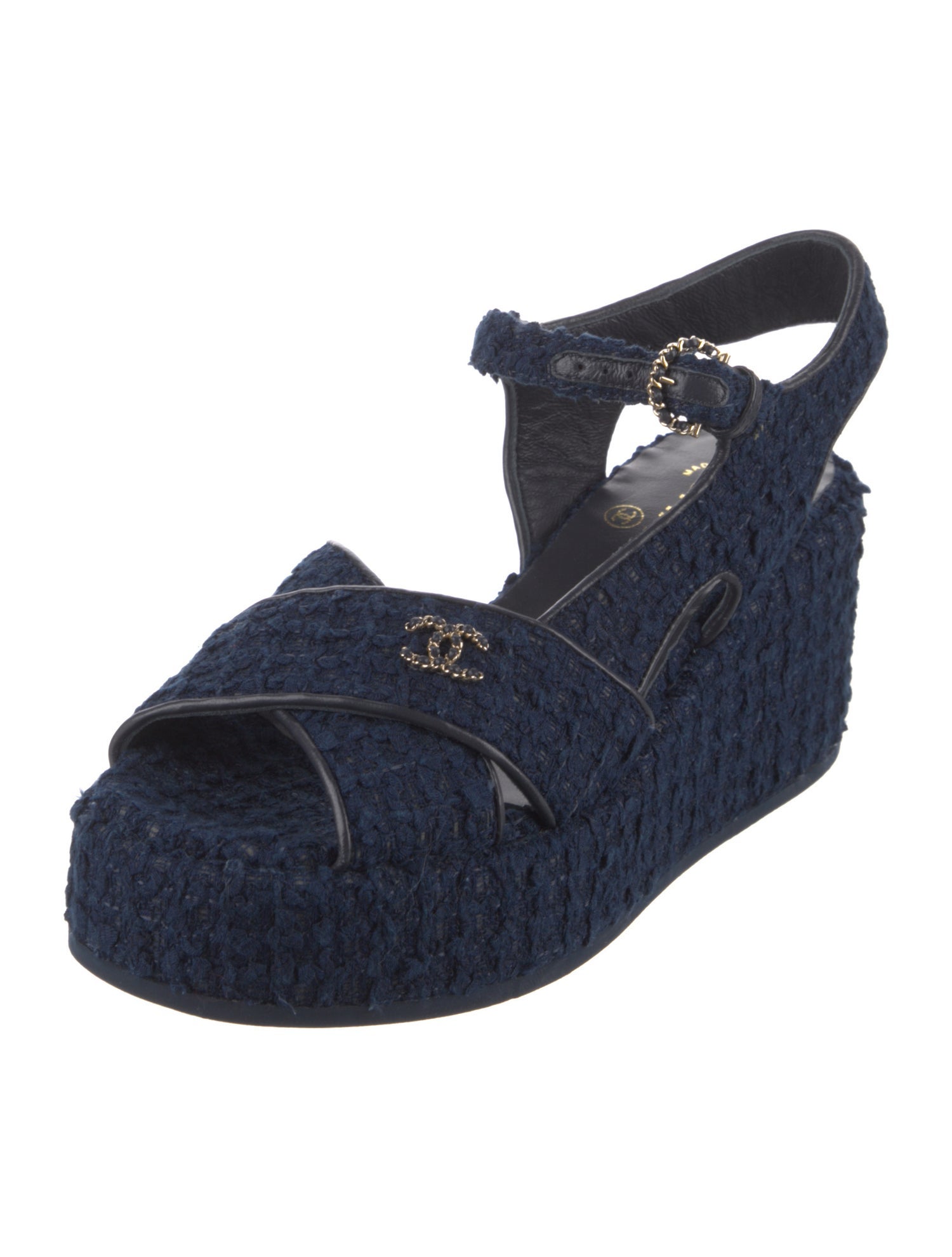 Chanel 2023 Interlocking CC Logo Espadrilles