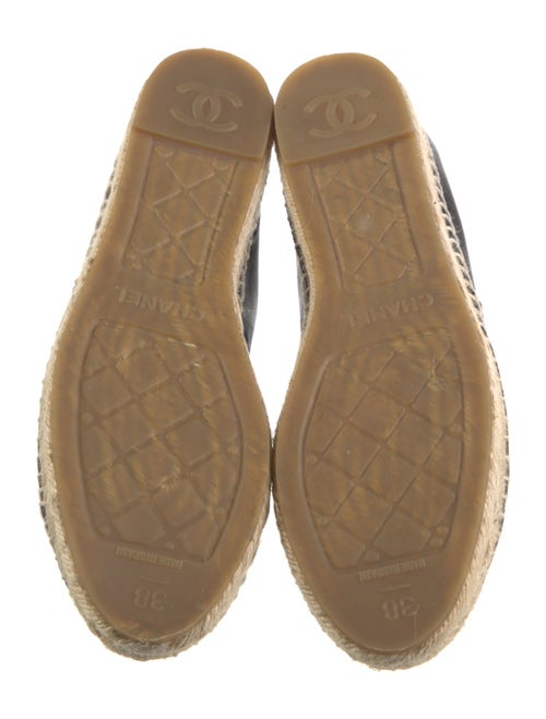 Chanel Interlocking CC Logo Lambskin Espadrilles