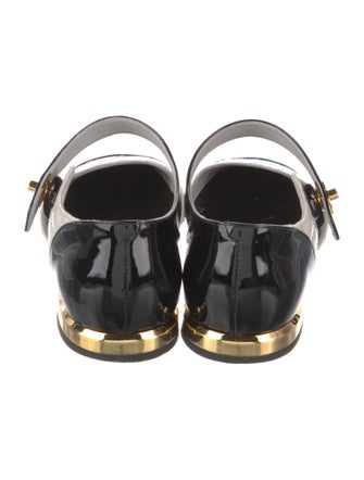 Chanel 2022 Interlocking CC Logo Mary Jane Flats