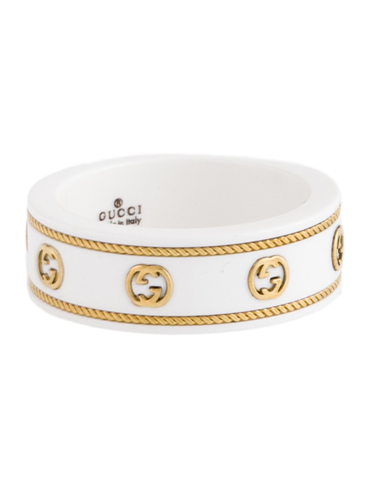 Chanel 18K Ceramic Icon Ring