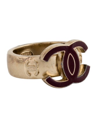 Chanel Resin CC Cocktail Ring